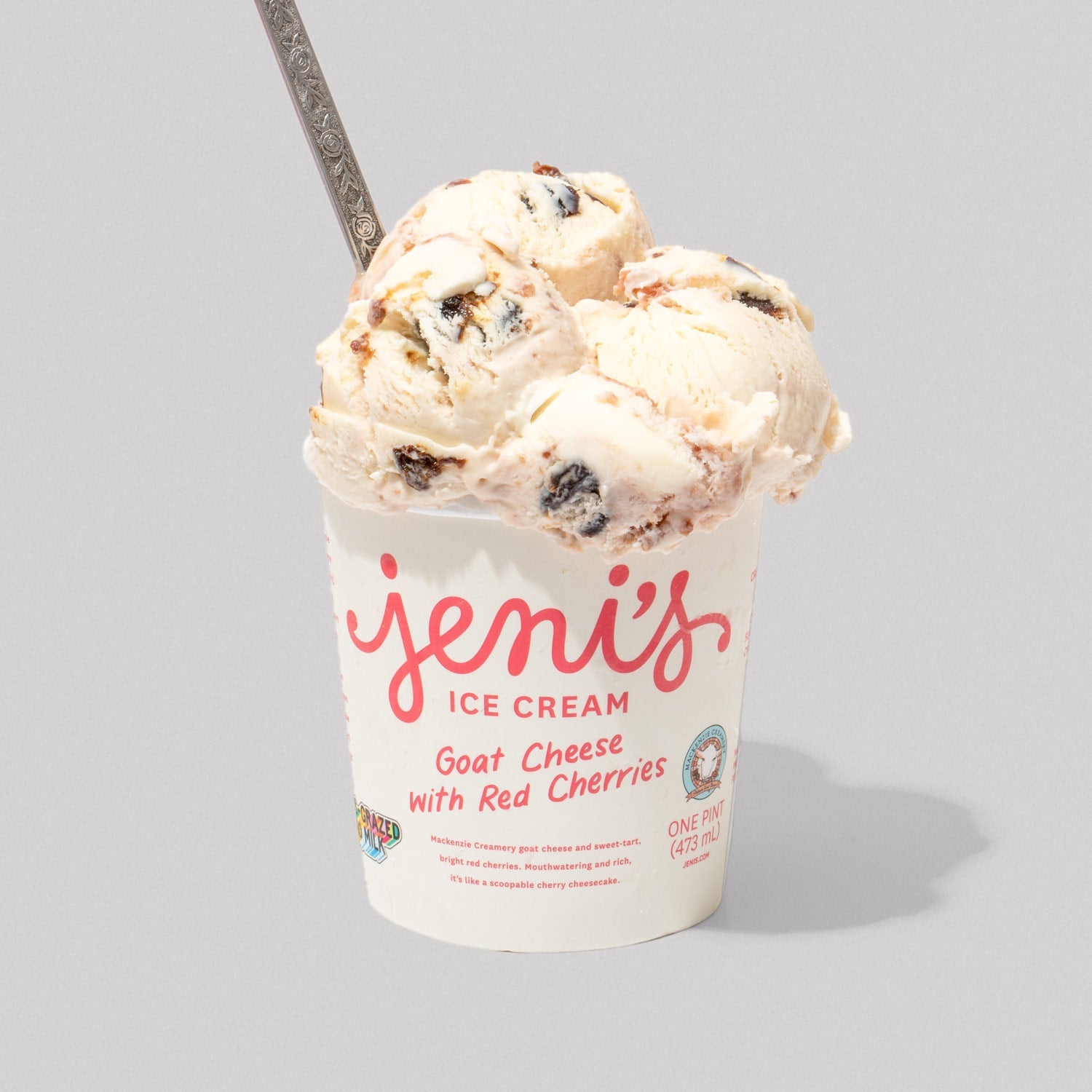 Goat Cheese with Red Cherries - Jeni's Splendid Ice Cream