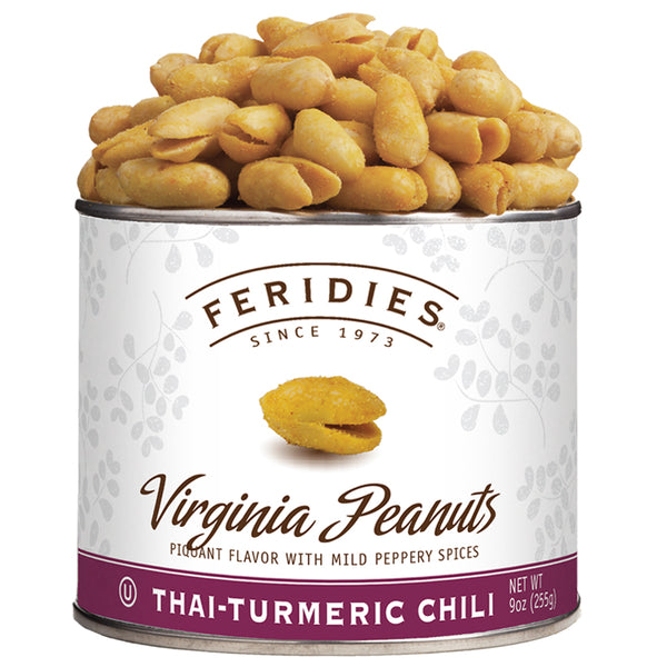 Thai-Turmeric Chili Peanuts - Feridies Virginia Peanut | Arrowine & Cheese