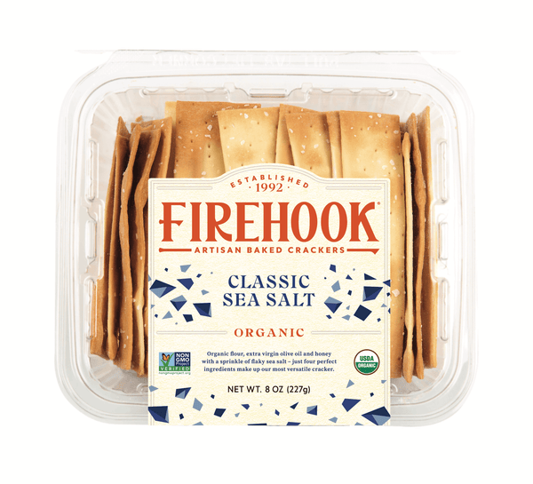 Firehook Logo Firehook Sea Salt Crackers - 5.5oz | Arrowine & Cheese