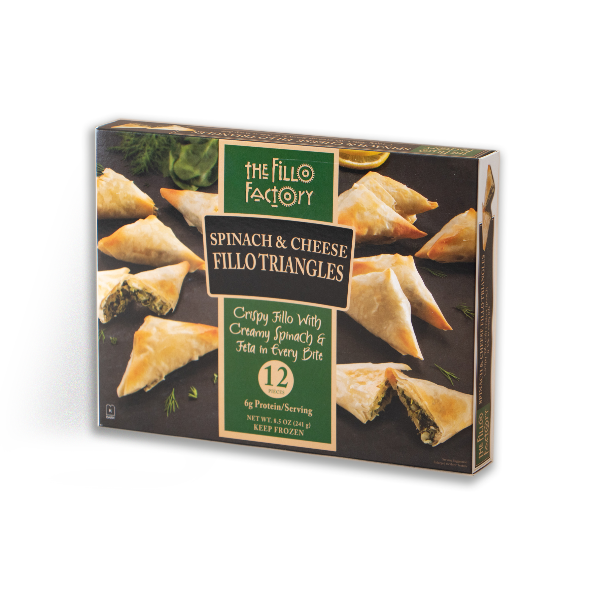 Spinach & Cheese Triangles - Fillo Factory | Arrowine & Cheese