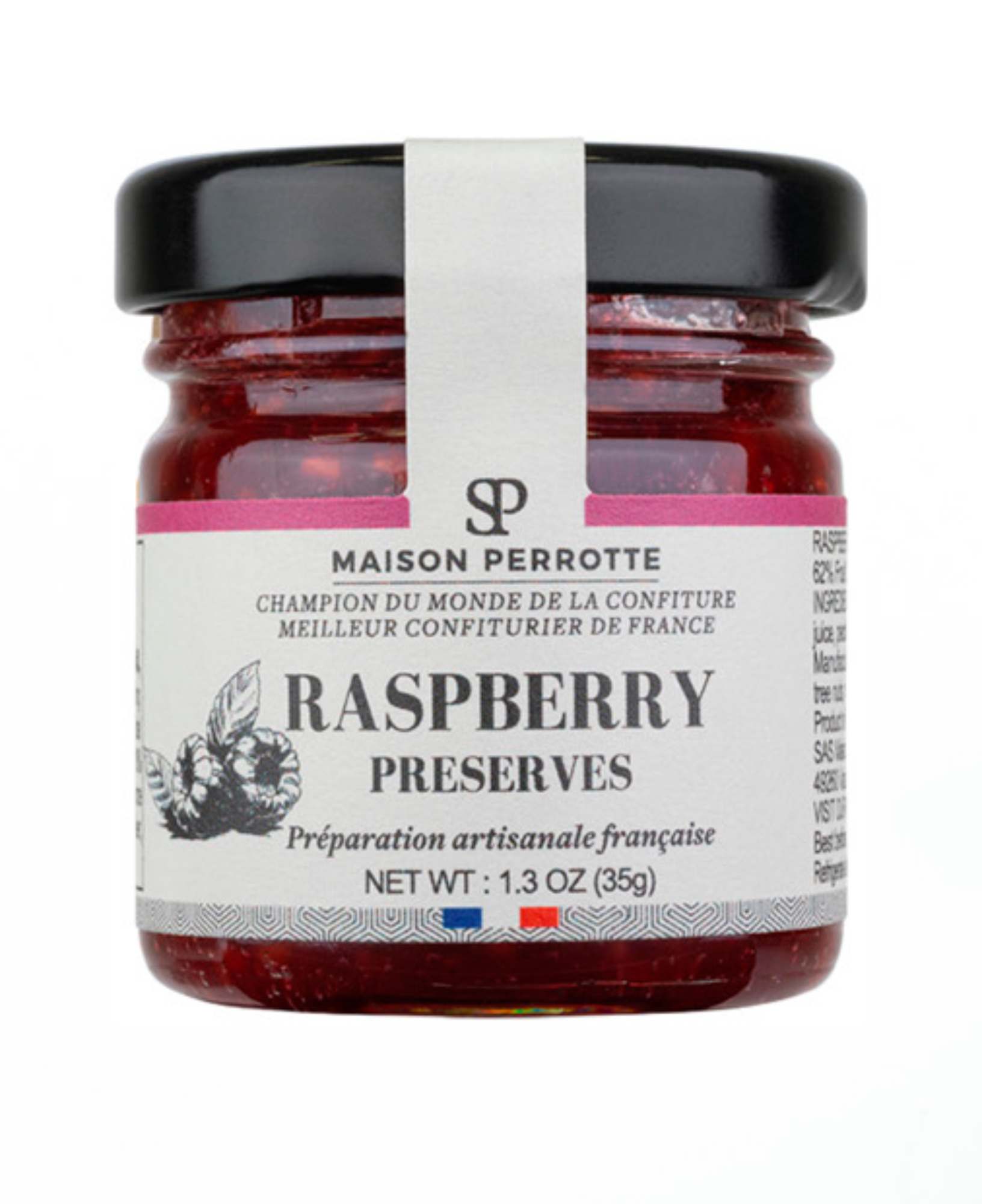 Raspberry Preserves 1oz - Maison Perrotte | Arrowine & Cheese